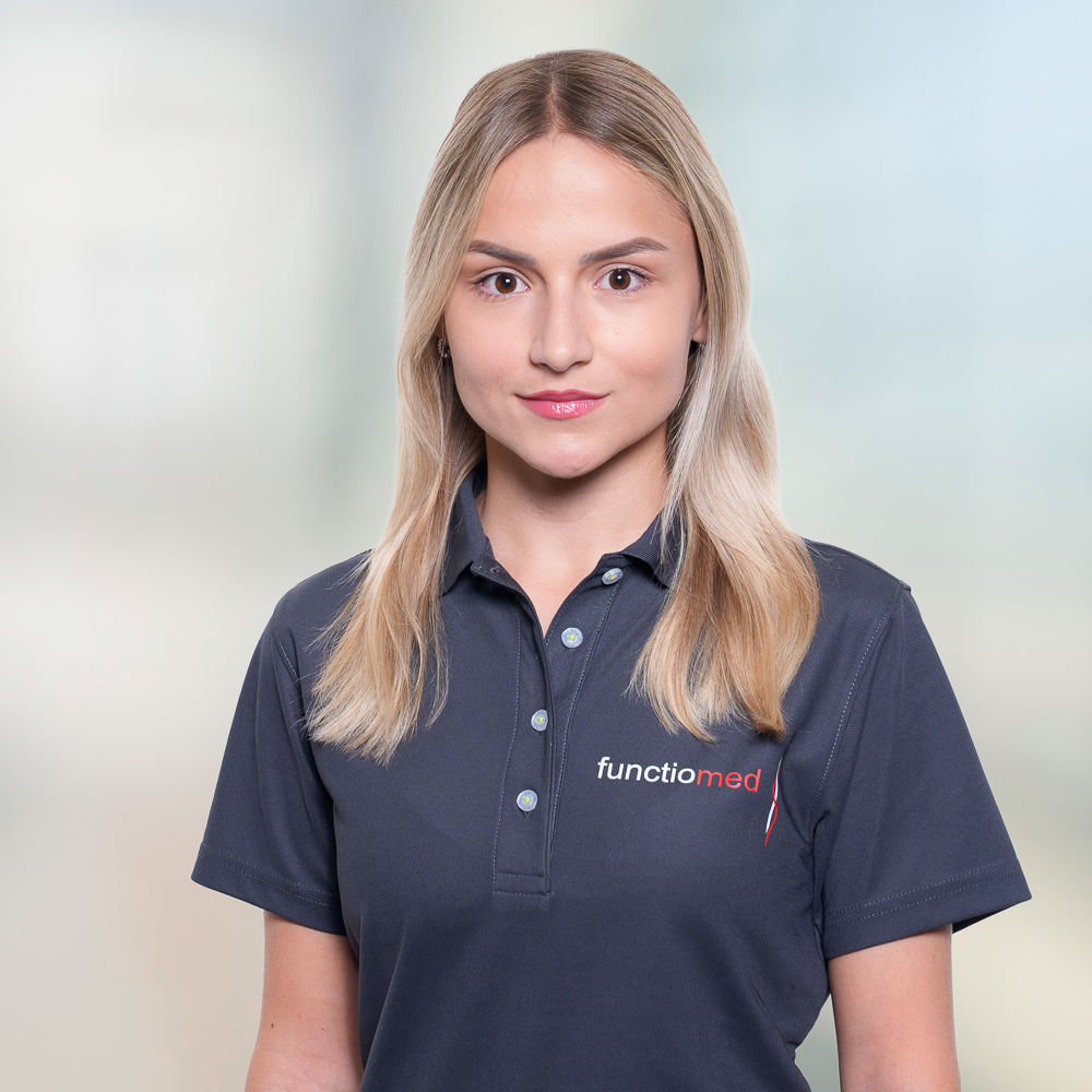 Portrait von Jelena Jauch, Assistentin der Geschäftsleitung bei functiomed AG