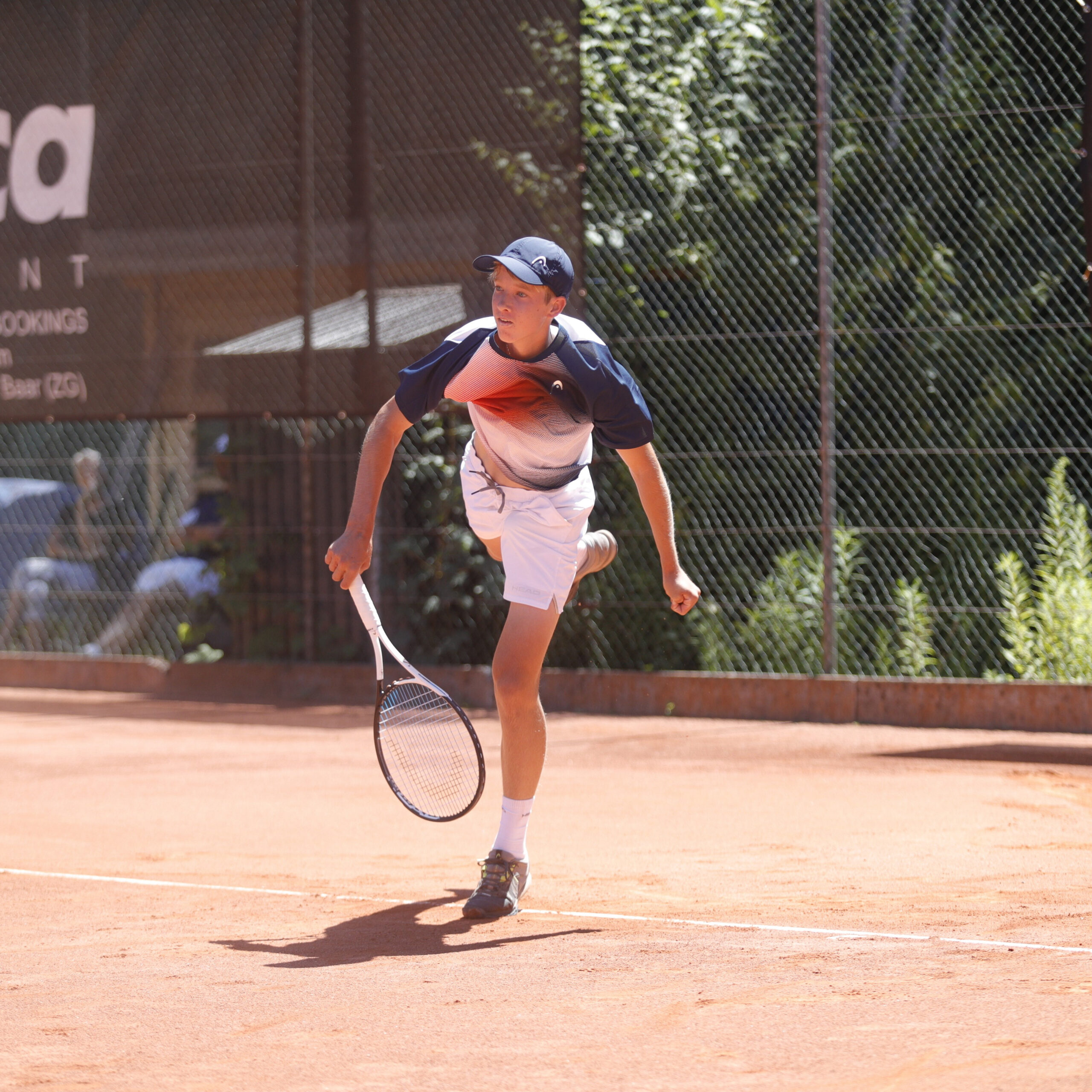 Tennisspieler Patrick Schön bei einem Tennisturnier
