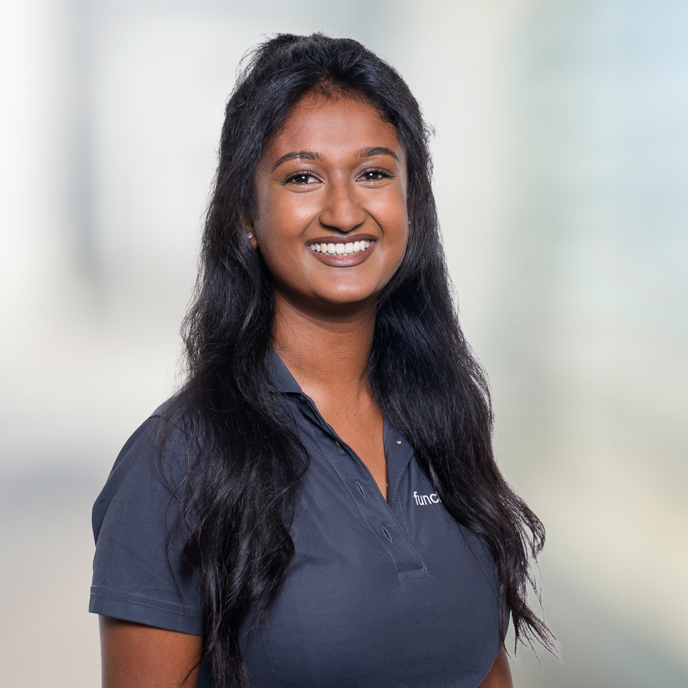 Portrait von Sabteca Varathan, Medizinische Praxisassistentin der functiomed AG