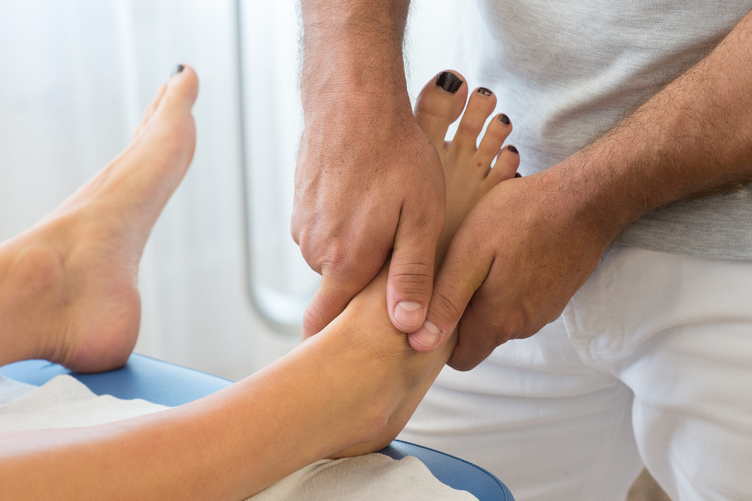 Osteopathie, Behandlungstechniken, Manipulation, Untersuch, Fuss, Fussgelenk Osteopathie, Behandlungstechniken, Manipulation, Untersuch, Fuss, Fussgelenk